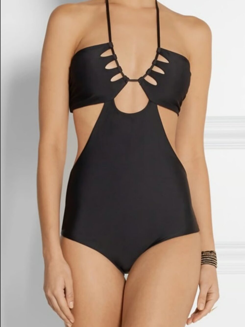 Mikoh Cloudbreak Black Onepiece Swimsuit XS